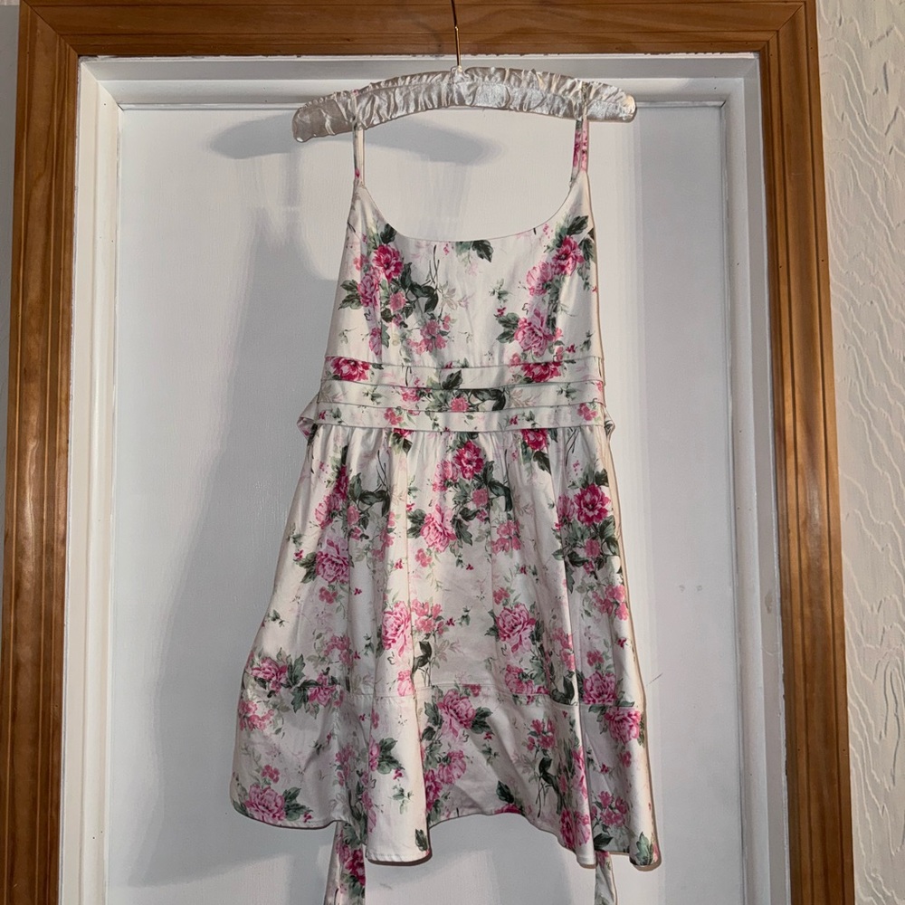 Floral Pink and White - Womens Dress
